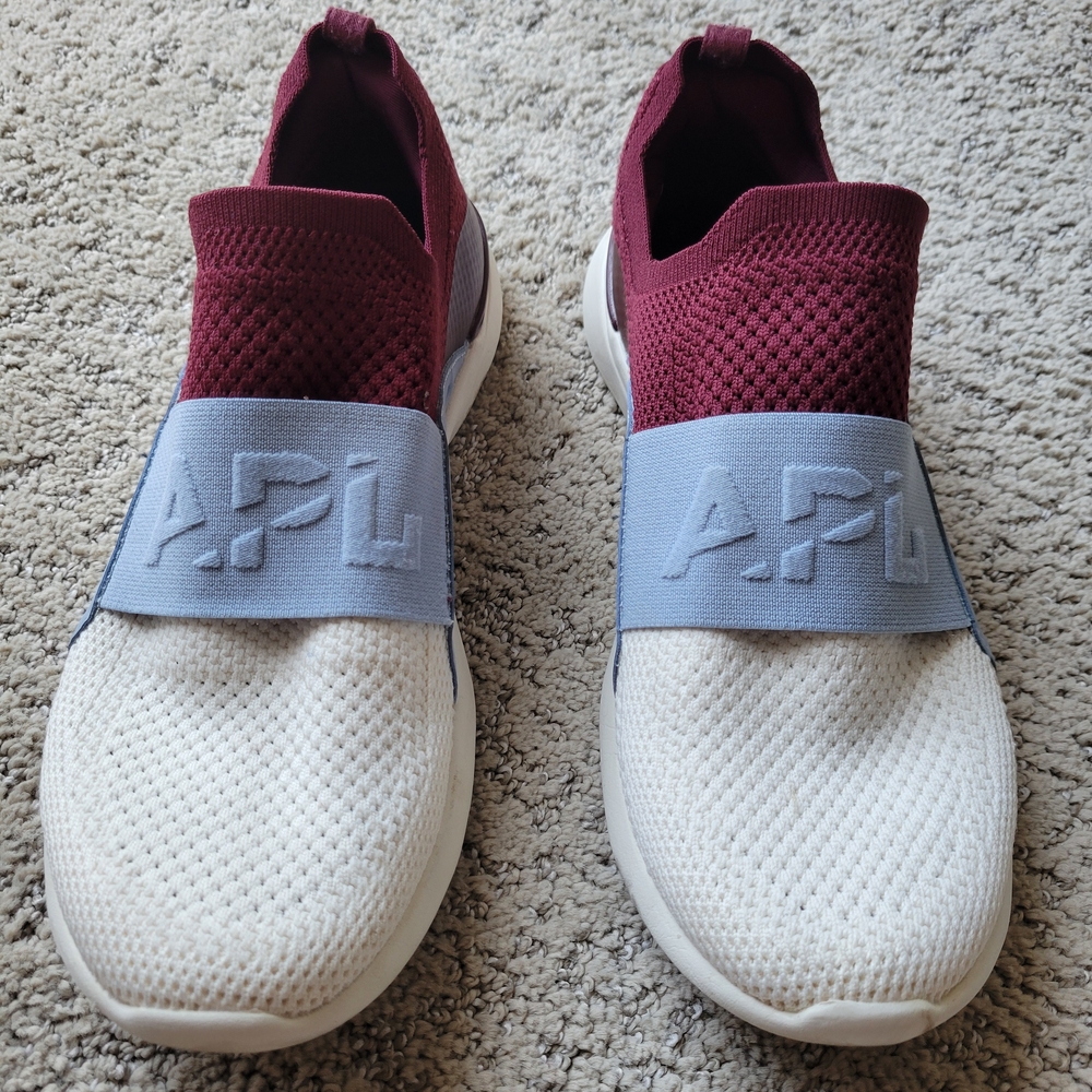 APL Burgundy and White Sneakers